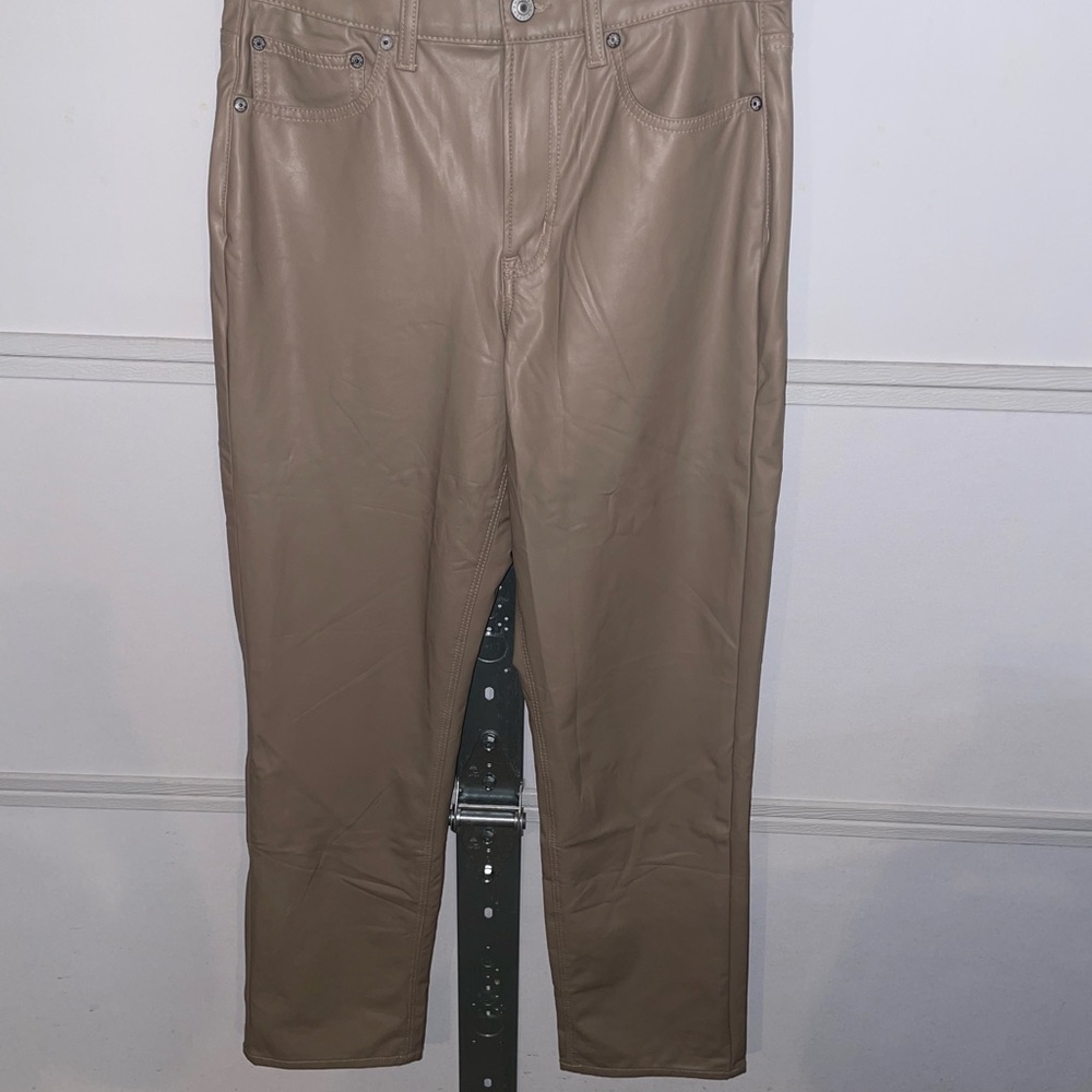 American Eagle Tan Faux Leather Pants